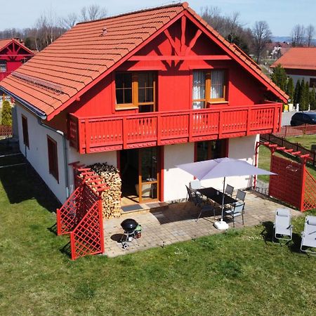 Villa Leika - Panoramablick am Riesengebirge Mysłakowice Exteriör bild