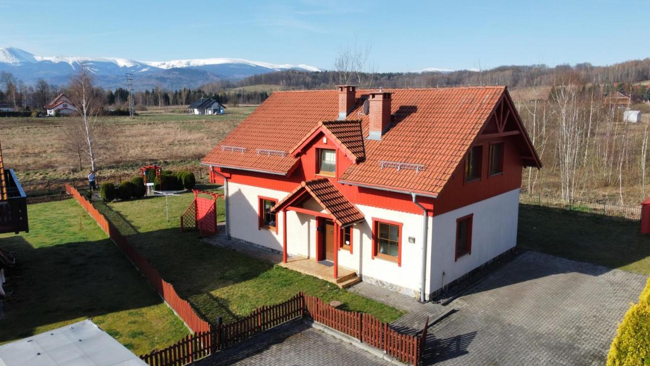Villa Leika - Panoramablick am Riesengebirge Mysłakowice Exteriör bild