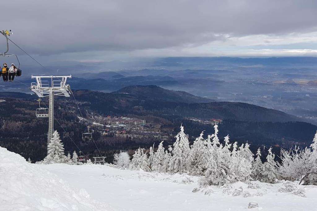 Villa Leika - Panoramablick am Riesengebirge Mysłakowice Exteriör bild