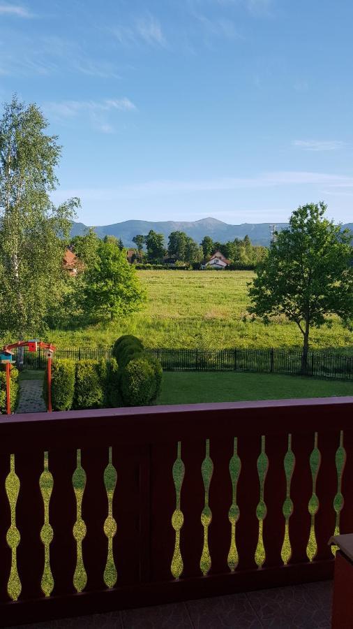 Villa Leika - Panoramablick am Riesengebirge Mysłakowice Exteriör bild