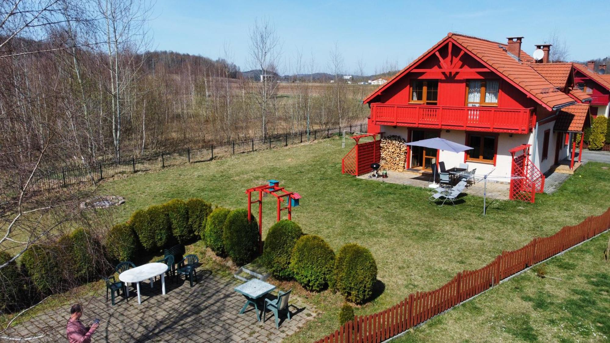 Villa Leika - Panoramablick am Riesengebirge Mysłakowice Exteriör bild